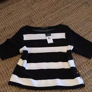 Ralph Lauren Striped top NWT XL